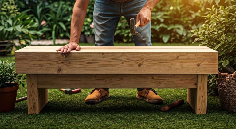 Comment fabriquer un banc de jardin en bois : tutoriel simple
