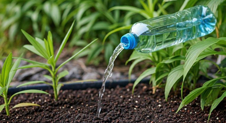 DIY : un système d'auto-arrosage avec des bouteilles en plastique